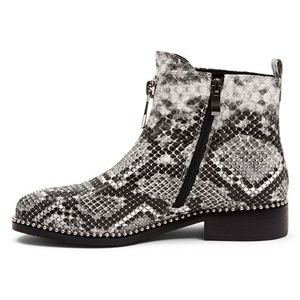 Saks Fifth Avenue NINETY UNION
Zippy Snake Embossed Zip Ankle Boots